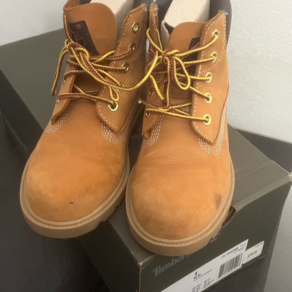 Timberland Youth Brown Leather Boots